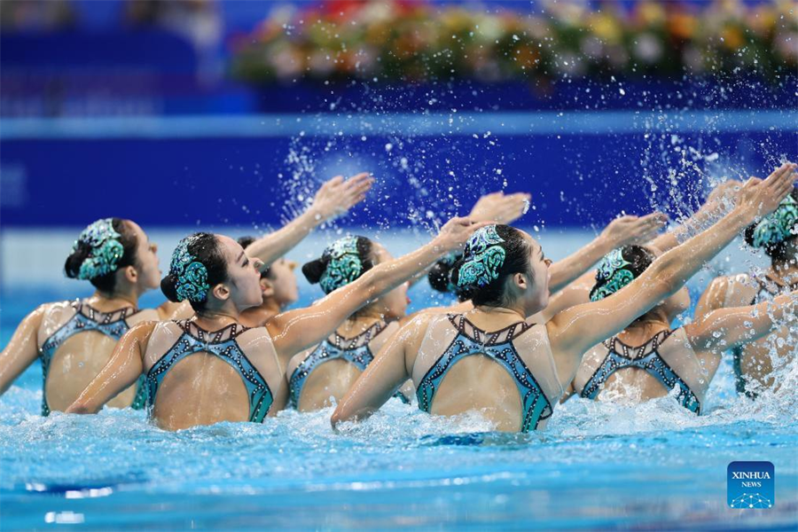 China Secures Artistic Swimming Team Gold Olympic Berth At Hangzhou